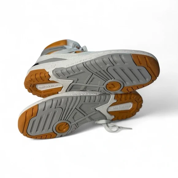 New Balance men’s ' Gray and Orange Sneakers - Picture 3 of 5